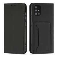 Estuche con tarjeta magnética para Samsung Galaxy A13 5G Estuche con tarjetero negro