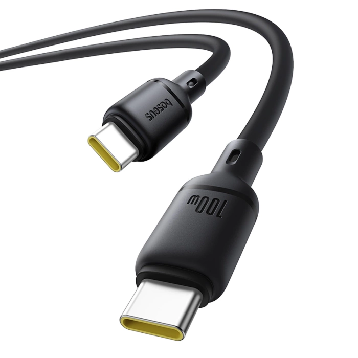 Kabel Baseus Silky Series 100W USB-C - USB-C 1m - czarny