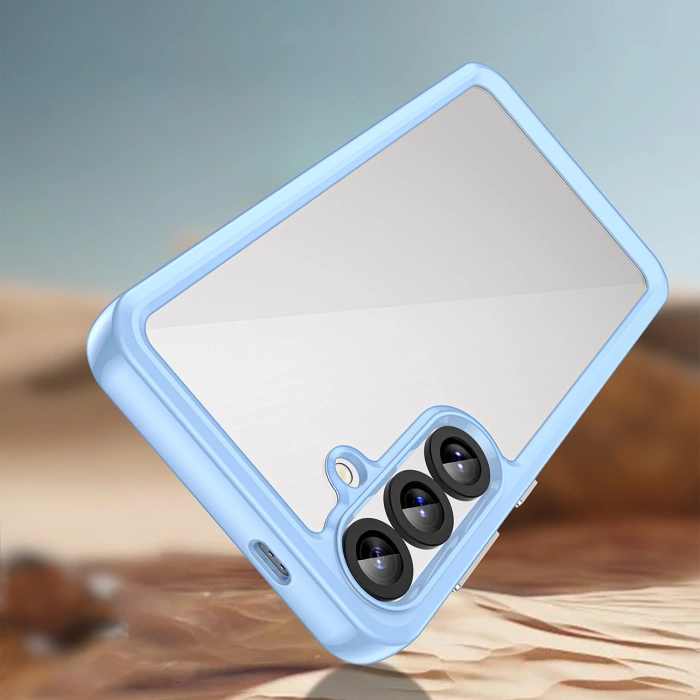 Outer Space Hülle für Samsung Galaxy A36 Cover mit Flexiblem Rahmen - Blau