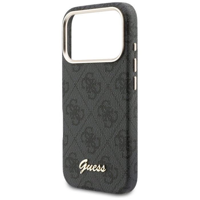 Etui Guess 4G Script MagSafe do iPhone   17 Pro czarny