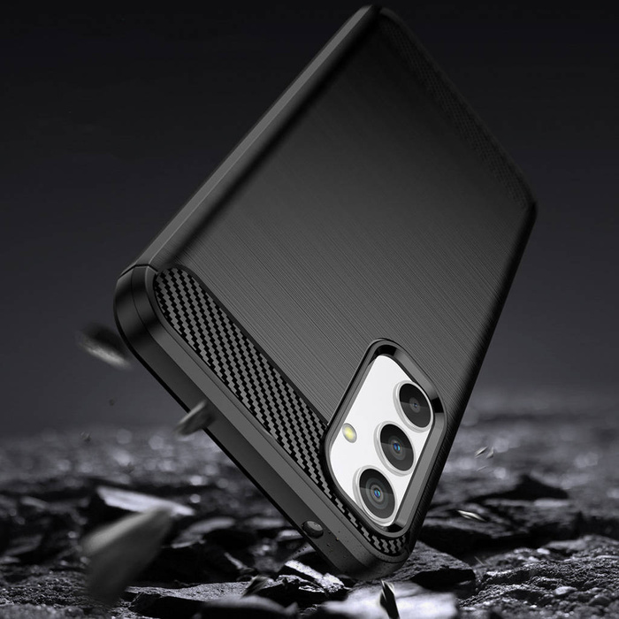 Carbon Case para Samsung Galaxy A34 5G funda flexible silicona carbono negra
