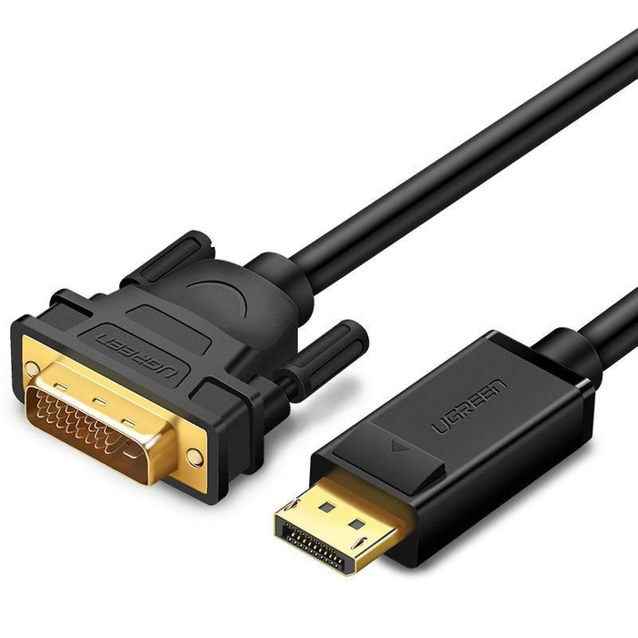 Cable UGREEN DisplayPort To DVI DP103 FullHD Unidirectional 2m Black