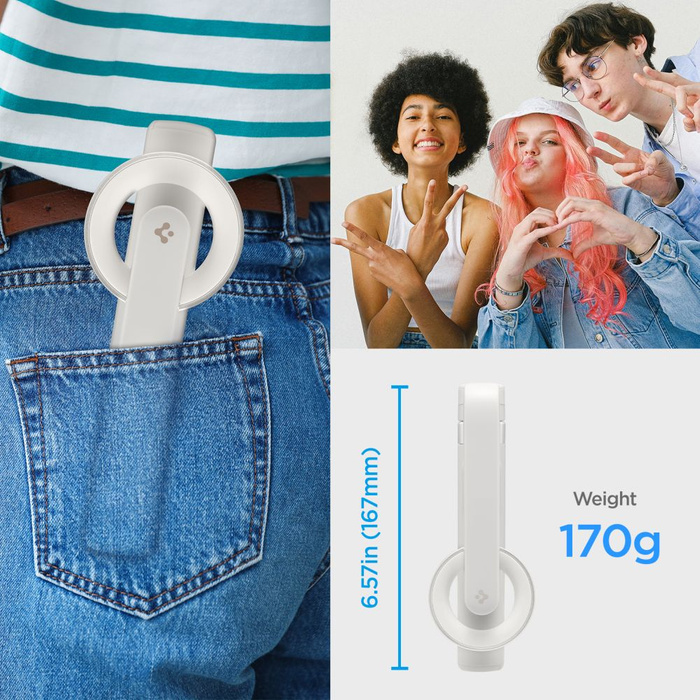 Spigen MagSafe S571W PALO SELFIE BLUETOOTH TRÍPODE DUNE BEIGE