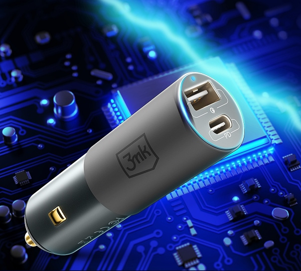 3mk HyperCar Charger 100W Power Delivery ladergerät Autoladegerät 1xUSB-A + 1xUSB-C