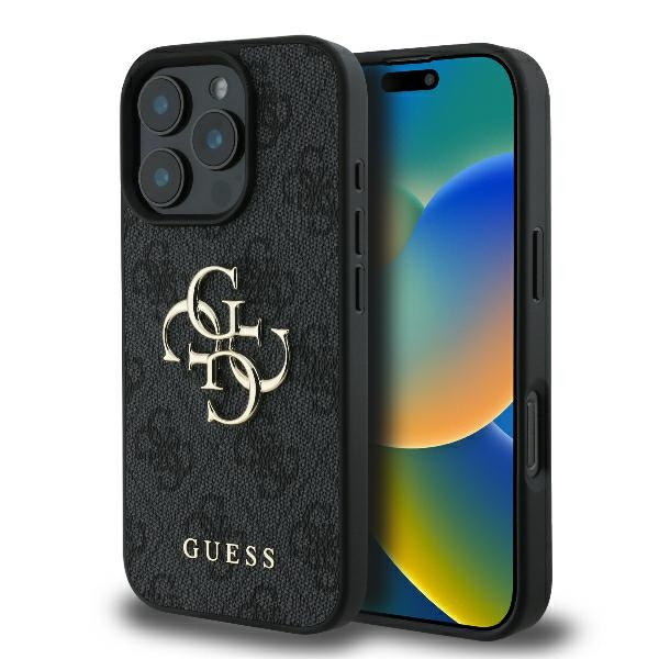 Etui Guess iPhone 16 Pro Max 6.9" czarny/black hardcase 4G Big Logo