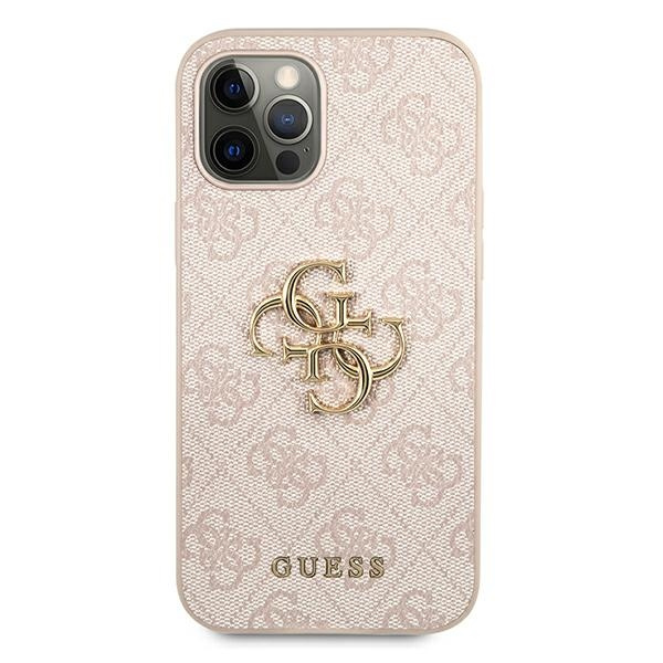  GUESS   12 12 Pro 4G Big Metal Logo Pink Hardcase
