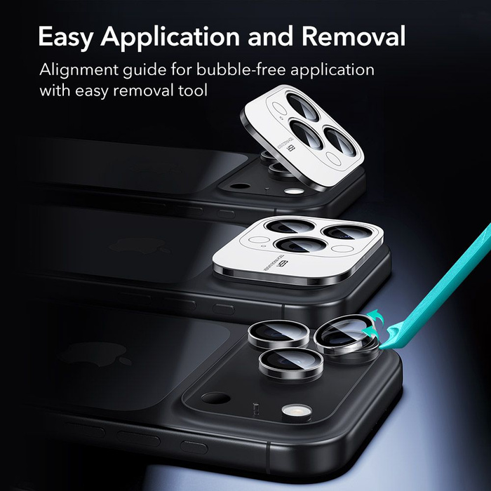 ESR CAMERA PROTECTOR ArmorITE CAMERA PROTECTOR IPhone 14 PRO / PRO MAX / 15 PRO / PRO MAX / 16 PRO / PRO MAX / 17 PRO / PRO MAX CLEAR