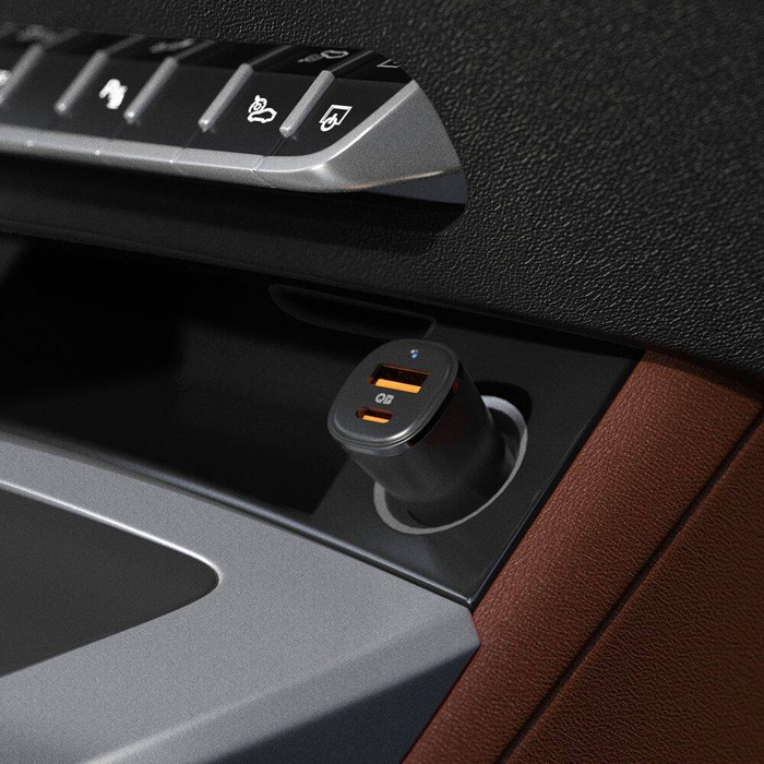 Cargador Spigen ARCEV482 STATION ESSENTIAL CARGADOR DE COCHE 48W NEGRO