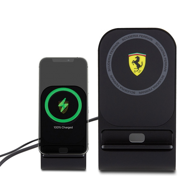 Ferrari carica induttiva FEMFBMALK 15W nero/nero Collezione 2023 MagSafe