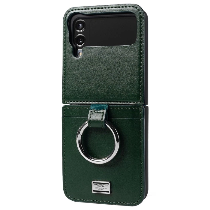 Case RINGKE Signature FOLIO GALAXY Z FLIP 4 DARK GREEN
