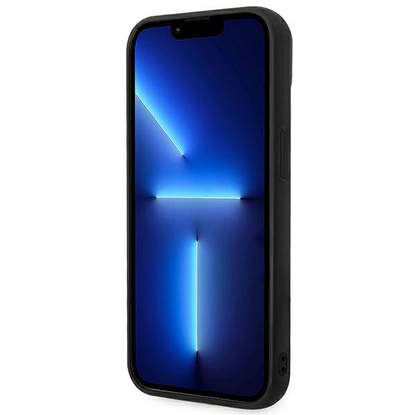 Hülle Karl Lagerfeld iPhone 14 Plus 6.7" hartcase schwarz/schwarz 3D Monogram