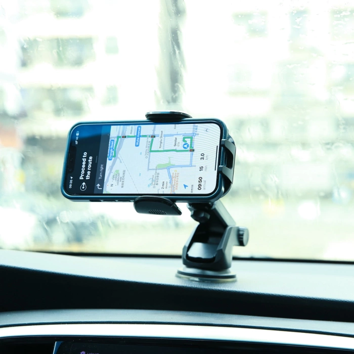 Joyroom automobil držák pro telefon s teleskopickým výsuvným ramenem pro přístrojovou desku a čelní sklo černá (JR-ZS259)