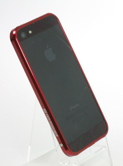 Coque LJY Sword 5 iPhone 5 5S SE Aluminium Bumper Frame Red