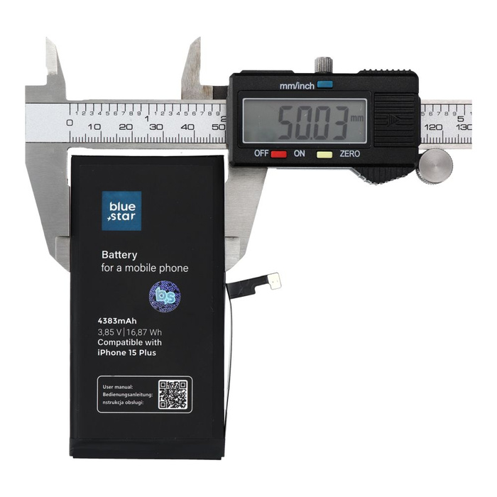 Bateria do iPhone 15 PLUS 4383 mAh Blue Star HQ