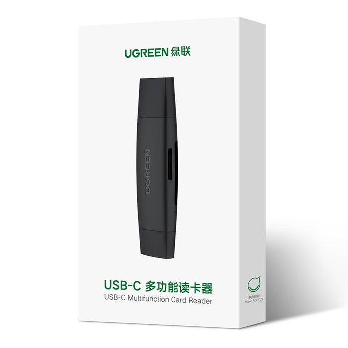Adaptateur Ugreen de carte SD / micro SD (USB-A / USB-C) noir (CM304)