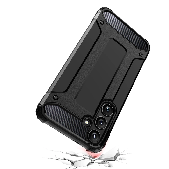 Hybrid Armor Case for Samsung Galaxy S24 FE Armored Hybrid Case - Black