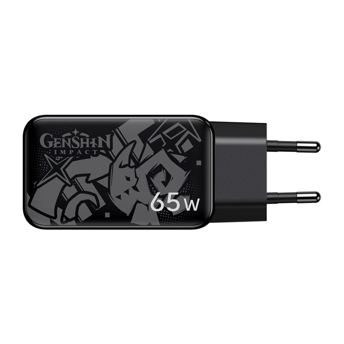 Charger networking Ugreen CD244 Genshin Impact Series, 65W, GaN, USB + 2x USB-C