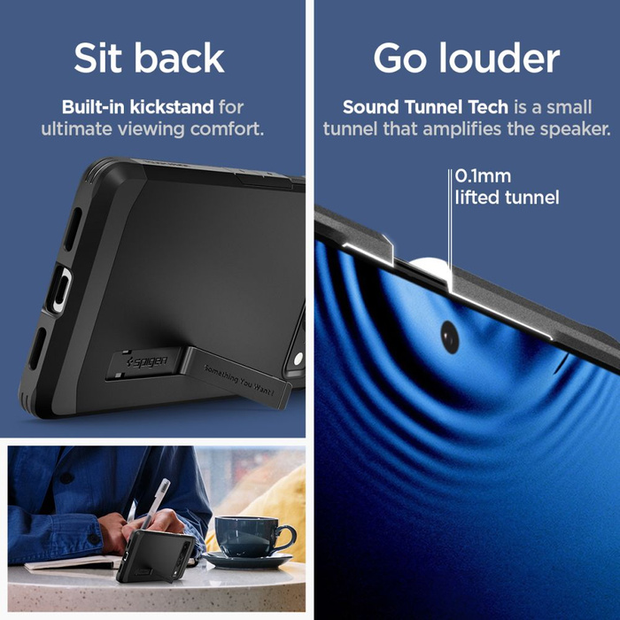 Spigen Tough Armor GOOGLE PIXEL 7 PRO Cover NERO