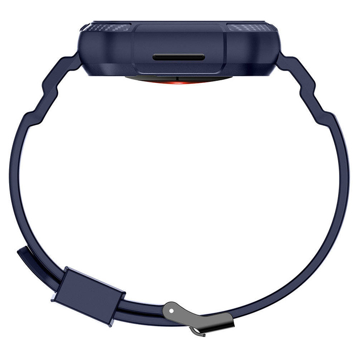 Bracelet Kingxbar CYF106 2en1 pour Apple Watch SE, 8, 7, 6, 5, 4, 3, 2, 1 (41, 40, 38 mm) avec boîtier intégré bleu