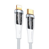 Joyroom kabel rychlé nabíjení s chytrým přepínačem USB-C - Lightning 20W 1,2m bílá (S-CL020A3)