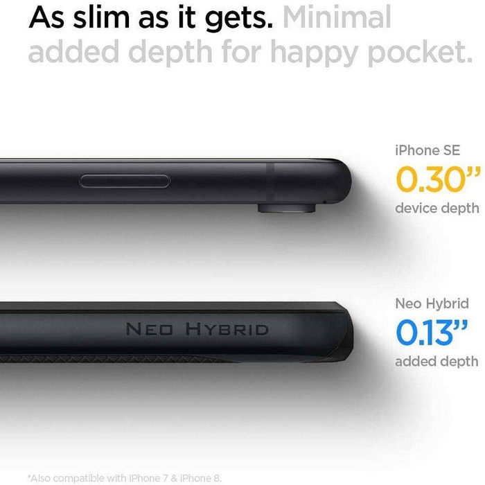    7 / 8 / SE 2020 Neo Hybrid Metal Slate Grey Case