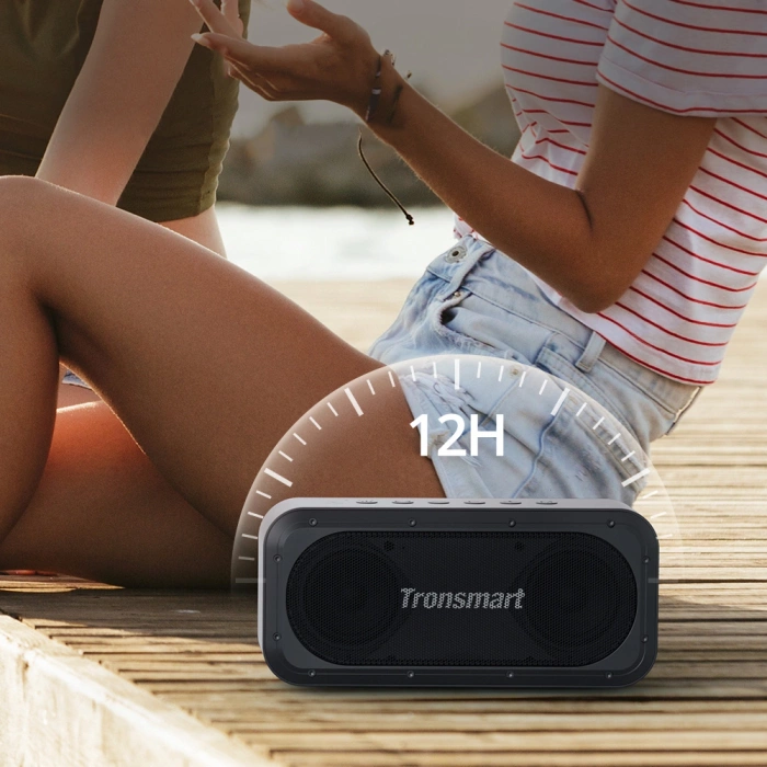 Tronsmart Force SE Wasserdichter kabelloser Bluetooth-Lautsprecher 50 W mit Powerbank schwarz (752288)