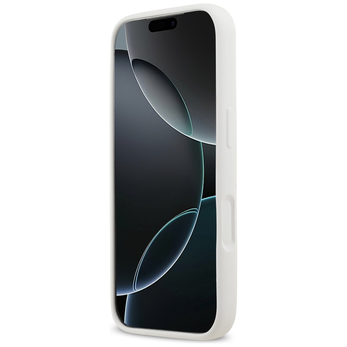 Etui Karl Lagerfeld Silicone Karl Sketch & Logo MagSafe do iPhone 17 Pro biały