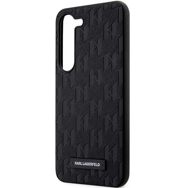 Obal Karl Lagerfeld KLHCS23MSAKLHPK S23 Plus S916 hardcase black/black Saffiano Mono Metal Logo Case