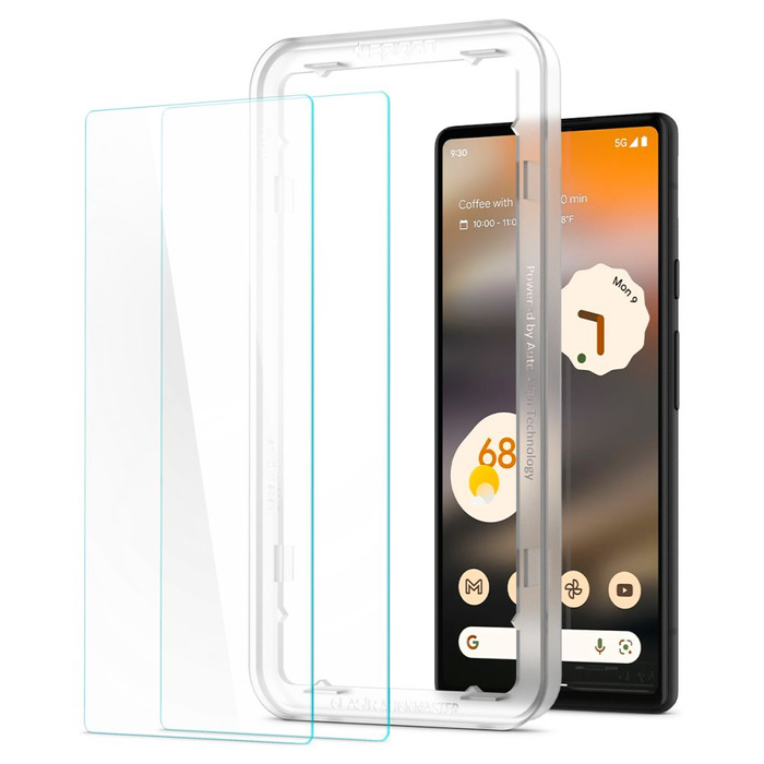 Funda Spigen ALM GLAS.TR SLIM Vidrio Templado 2-PACK GOOGLE PIXEL 6A