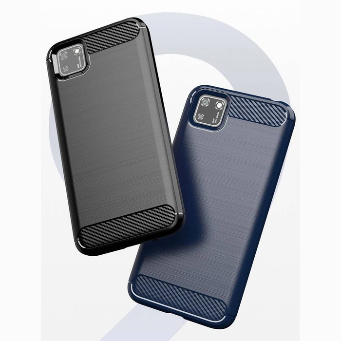 Cover in TPU flessibile Carbon Case per Huawei Y5p nera