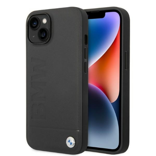 Case BMW BMHMP14SSLLBK iPhone 14 6.1" black/black hardcase Signature Logo Imprint MagSafe