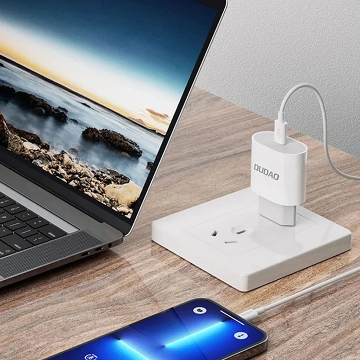 Dudao A14EU PD 20W USB-C Wandladegerät – Weiß