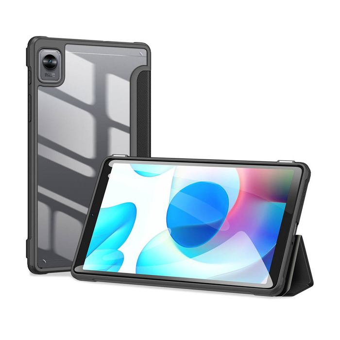 Dux Ducis Toby Armored Flip Smart Case para Realme Pad Mini con soporte para lápiz óptico negro