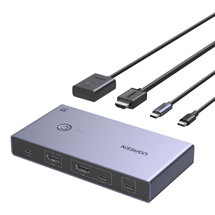KVM-Umschalter Ugreen CM731 2in1 USB-C + HDMI