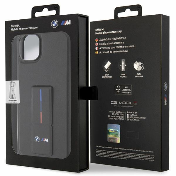 Funda BMW BMHCP14S22GSLK iPhone 14 6.1" negro/negro durocase Grip Hot Stamp