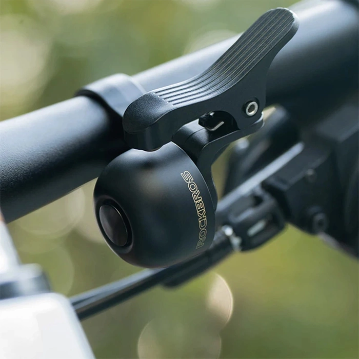 Rockbros 34210007001 Fahrradklingel für die linke Lenkerseite - Schwarz