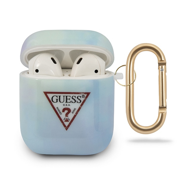 Coque GUESS Apple Housse AirPods Tie & Dye Collection GUACA2TPUMCGC02 Étui bleu