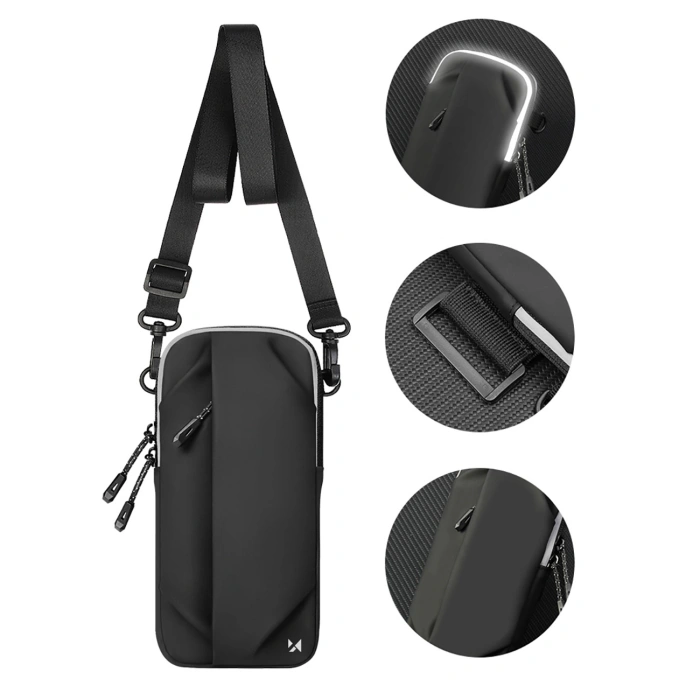 Saszetka Wozinsky WSDB-B armband opaska na ramię na telefon do biegania - czarna