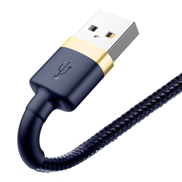 Baseus Cafule Kabel strapazierfähiges Nylonkabel USB / Lightning QC3.0 1.5A 2M blau (CALKLF-CV3)