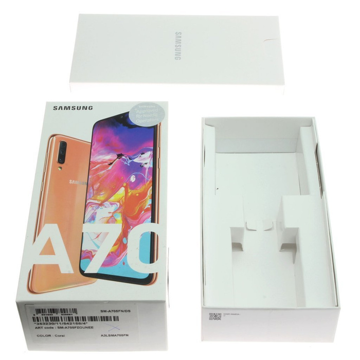 SAMSUNG Galaxy A70 Coral SM-A705/DS Originální pouzdro EU 2 Pin