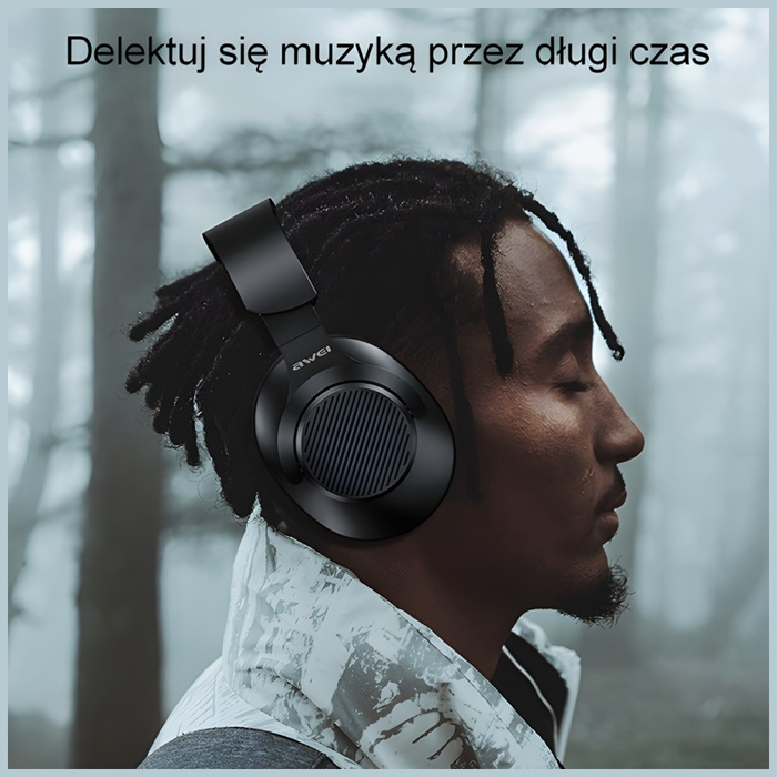 AWEI słuchawki nauszne Bluetooth A997BL czarny/black
