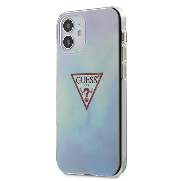 Cover GUESS Apple iPhone 12 Mini 5.4 Tie & Die Collection GUHCP12SPCUMCGC02 Blu Hardcase