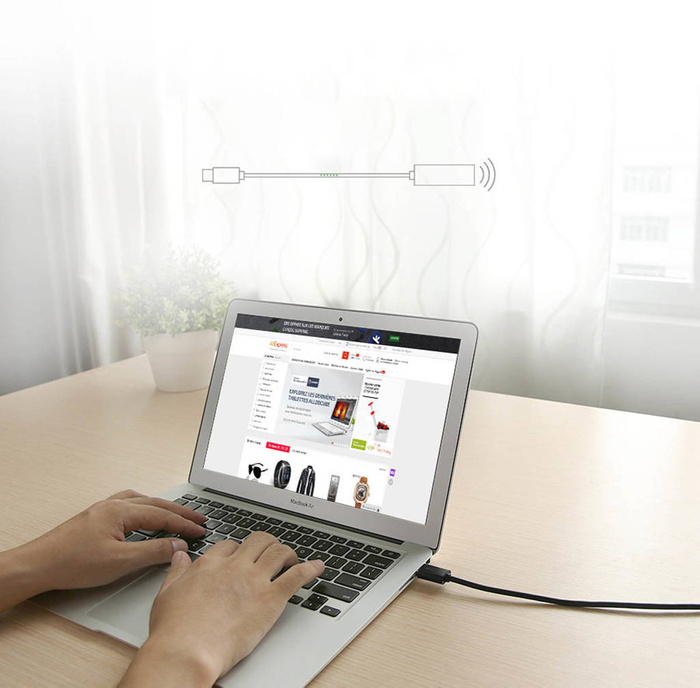 Câble d&#39;extension actif Ugreen USB-A (mâle) - USB-A (femelle) USB 2.0 480Mbps 15m noir (US121)