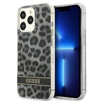 Case GUESS Apple iPhone 13 13 Pro Leopard Grey Hardcase