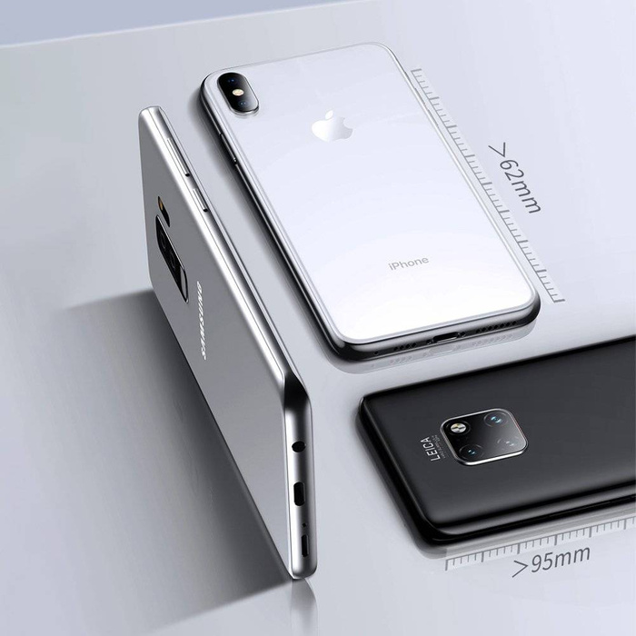 Documenti portacarte autoadesivi Baseus per telefono grigio (ACKD-B0G)