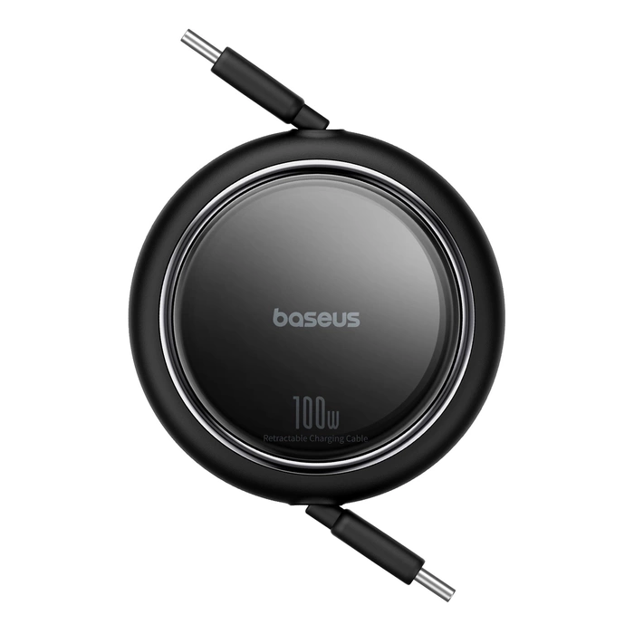 Baseus Free2Draw Mini USB-C - Câble rétractable USB-C 100W 1m - noir