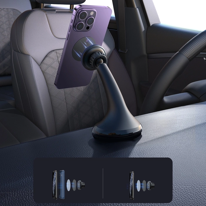 Joyroom car magnetic phone holder for cockpit/dashboard/window black (JR-ZS356)
