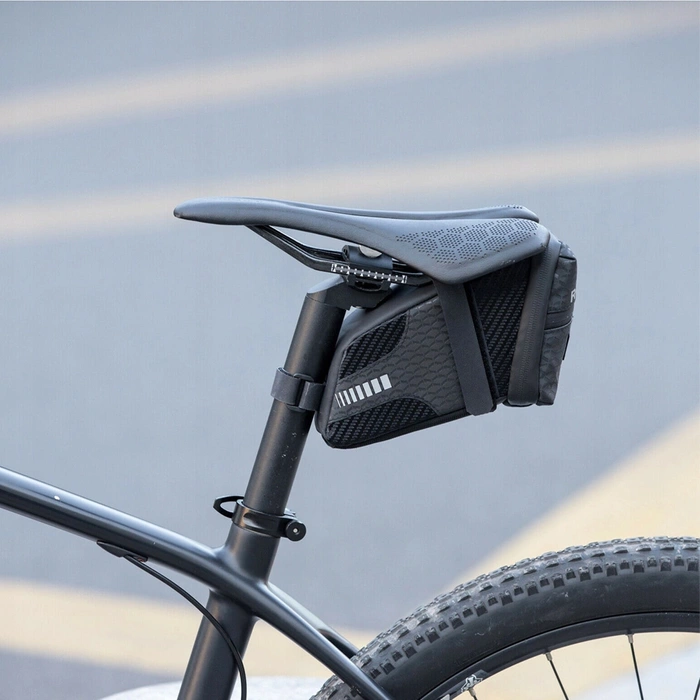 Borsa da bicicletta impermeabile Rockbros C29-BK sotto la sella - nera