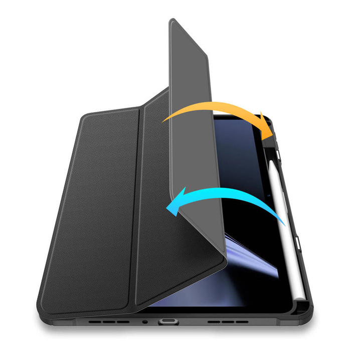 Dux Ducis Toby Armored Flip Smart Case pour Oppo Pad avec porte-stylet Noir