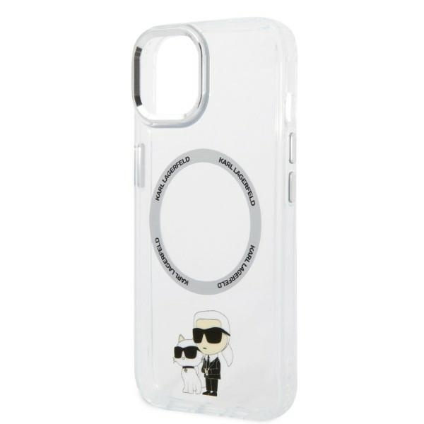 Karl Lagerfeld KLHMP14MHNKCIT iPhone 14 Plus 6,7" hardcase transparentní Iconic Karl&amp;Choupette MagSafe